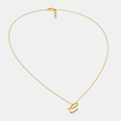 The Cursive E Necklace - thumb 5