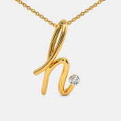 The Cursive H Necklace - thumb 3