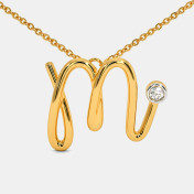 The Cursive M Necklace - thumb 4