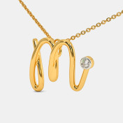 The Cursive M Necklace - thumb 1