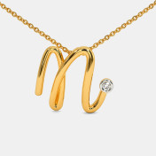 The Cursive N Necklace - thumb 3