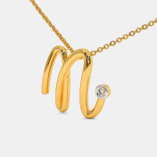 The Cursive N Necklace - thumb 1