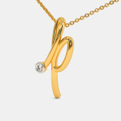 The Cursive P Necklace - thumb 1