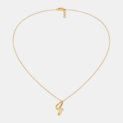 The Cursive Q Necklace - thumb 3