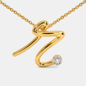 The Cursive R Necklace - thumb 3