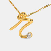 The Cursive R Necklace - thumb 1