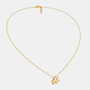 The Cursive U Necklace - thumb 5