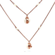 The Pearl Charm Layered Necklace - thumb 4