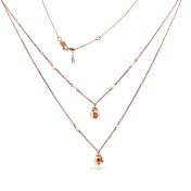 The Pearl Charm Layered Necklace - thumb 5