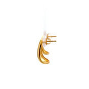 The Golden Valor J Hoop Earrings - thumb 4