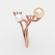 The Pearla Two Finger Ring - thumb 2