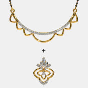The Arini Convertible Mangalsutra Pendant - thumb 3