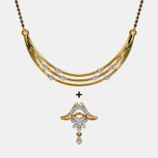 The Eshita Convertible Mangalsutra Pendant - thumb 3