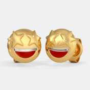 The Rockstar Smiley Kids Stud Earrings - thumb 1