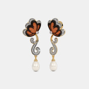 The Vibrante Butterfly Drop Earrings - thumb 1