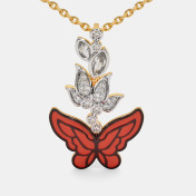 The Flutura Butterfly Necklace - thumb 3