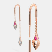 The Affluer Sui Dhaga Earrings - thumb 4