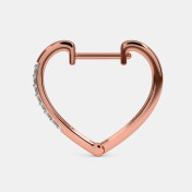 The Philippa Heart Hoop Earrings - thumb 4