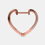 The Philippa Heart Hoop Earrings - thumb 6