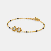 The Duo Floral Mangalsutra Bracelet - thumb 3
