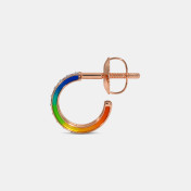 The Sian J Hoop Earrings - thumb 4