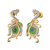 The Regal Feather Earrings - thumb 1