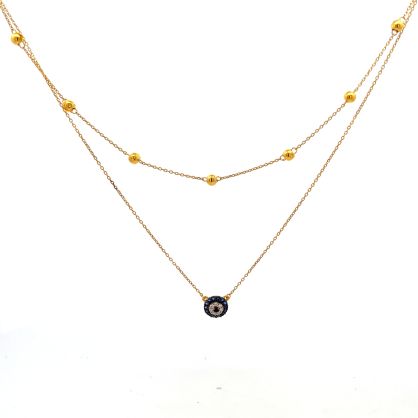 The Amalina Evil Eye Layered Necklace
