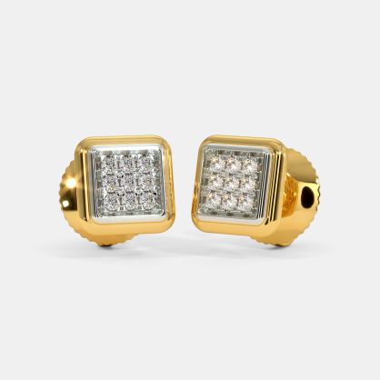 The Iola Pave Stud Earrings