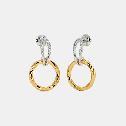 The Zadie J Hoop Drop Earrings