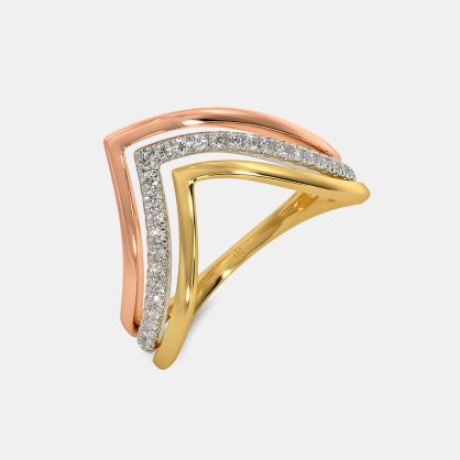 The Floy Chevron Ring