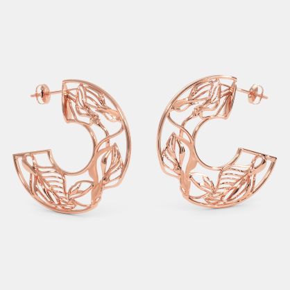 The Callista Roseate Hoop Earrings