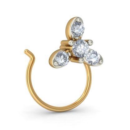 The Zinnia Nose Pin