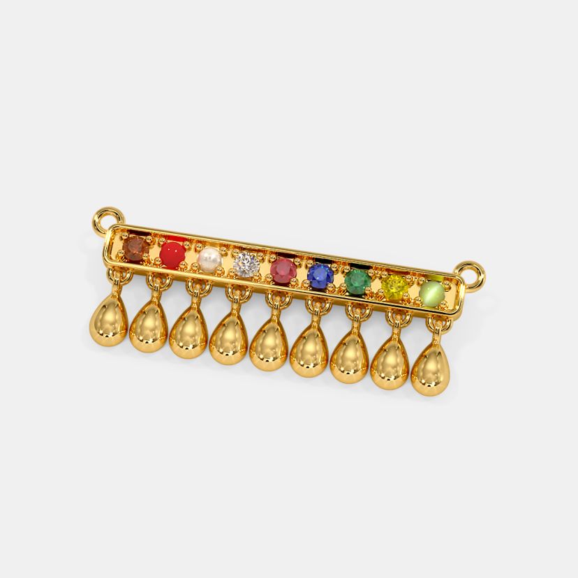 The Mythili Navaratna Mangalsutra Pendant - image 7