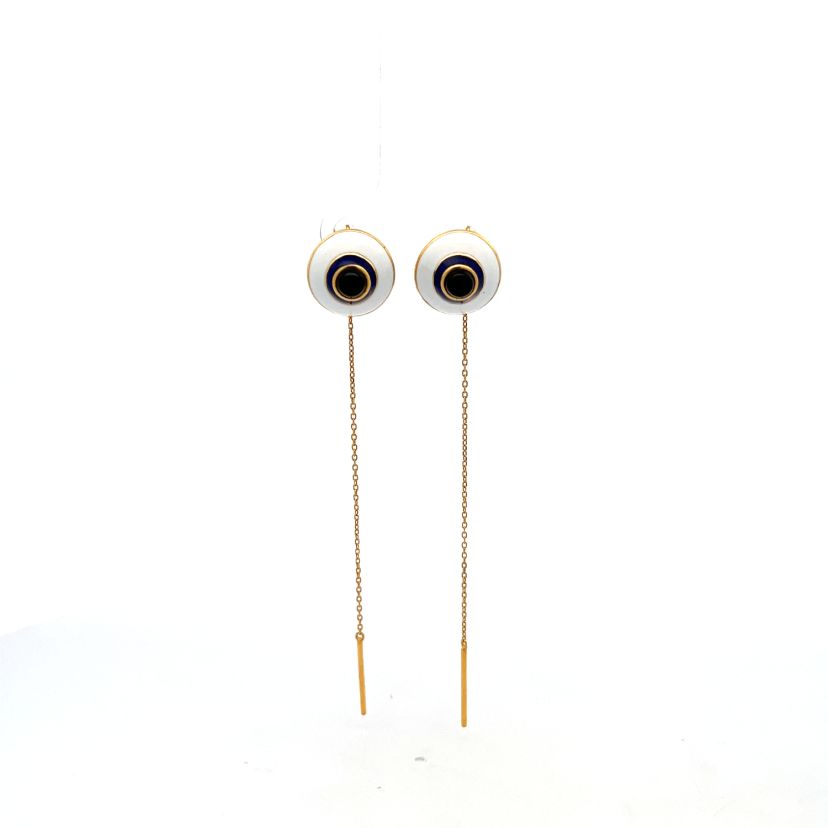 The Amalina Evil Eye Sui Dhaga Earrings - image 3