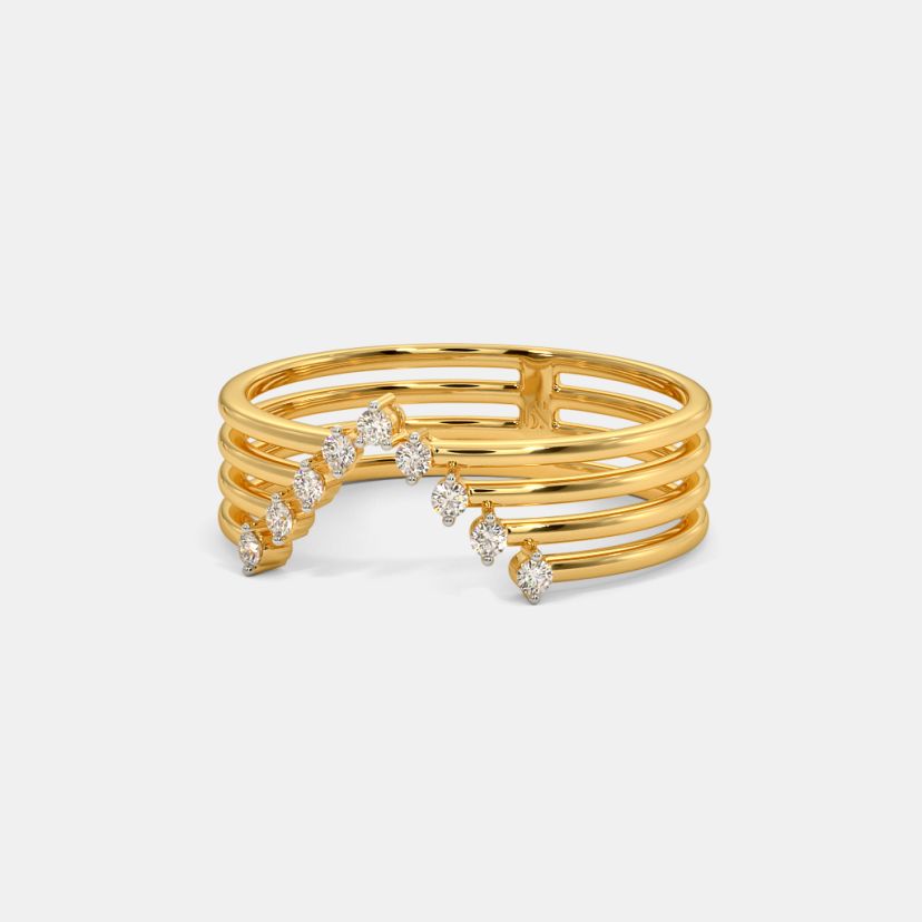 The Anemone Chevron Ring - image 4