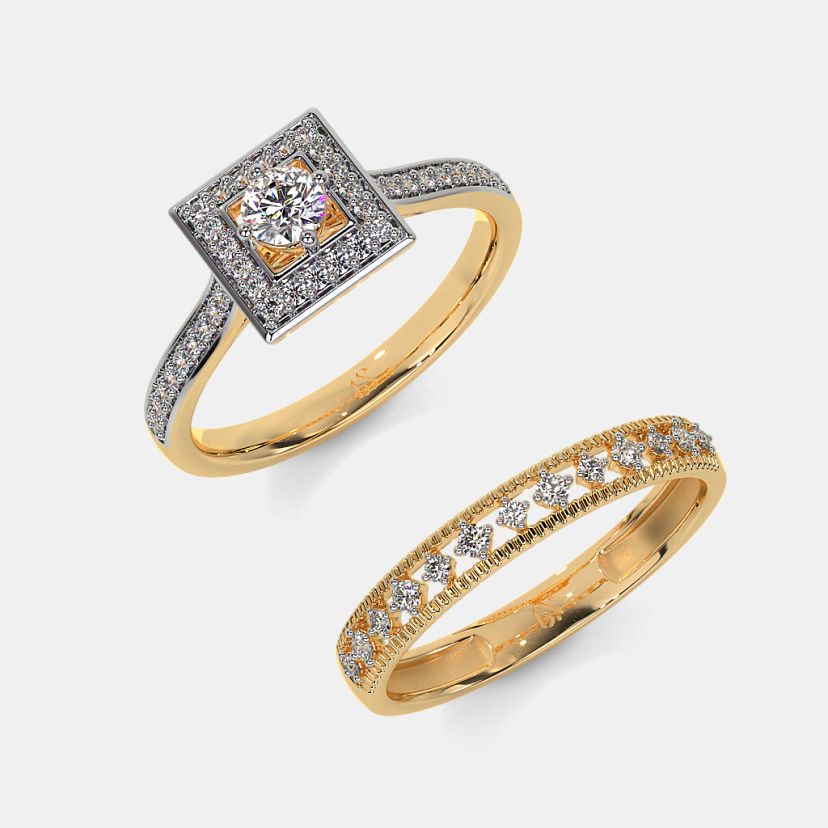The Nomi Bridal Ring Set - image 4