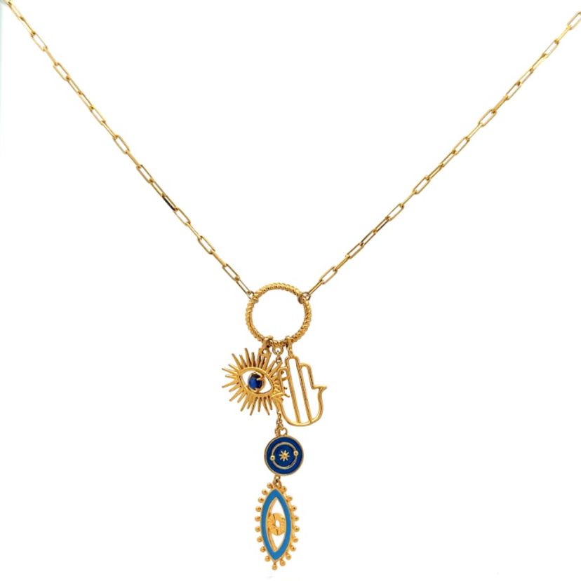 The Rapett Evil Eye Charm Necklace - image 4