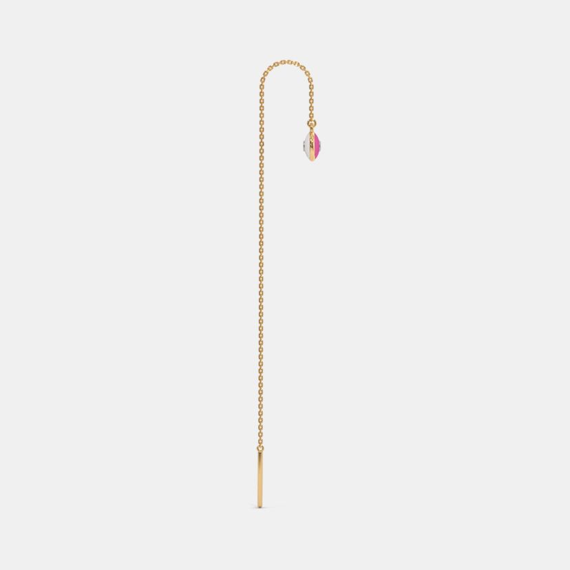 The Dinella Multi Pierced Sui Dhaga Earrings - image 5