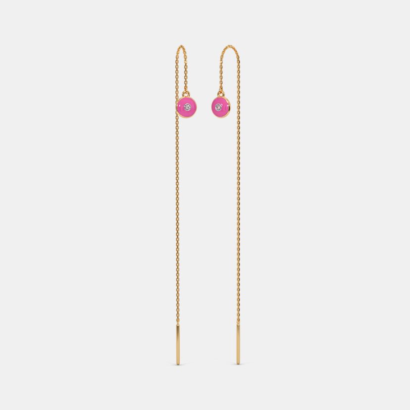 The Dinella Multi Pierced Sui Dhaga Earrings - image 1