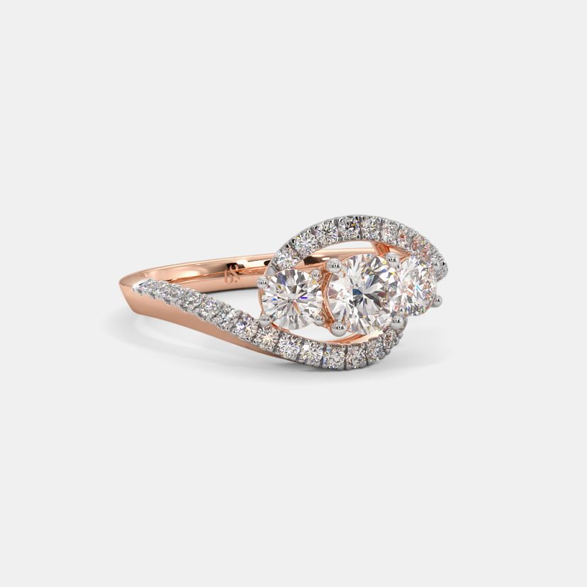 The Amilie Three Stone Ring - image 3