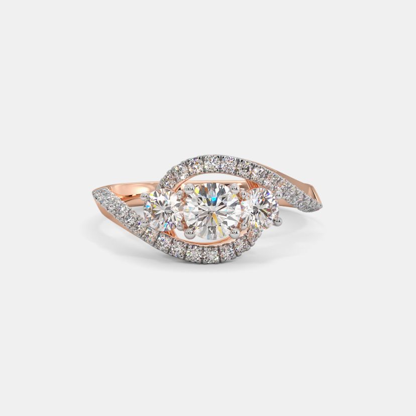 The Amilie Three Stone Ring - image 4
