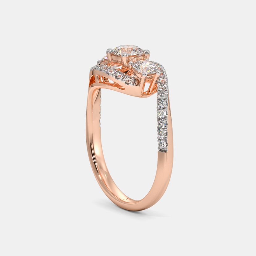 The Amilie Three Stone Ring - image 8