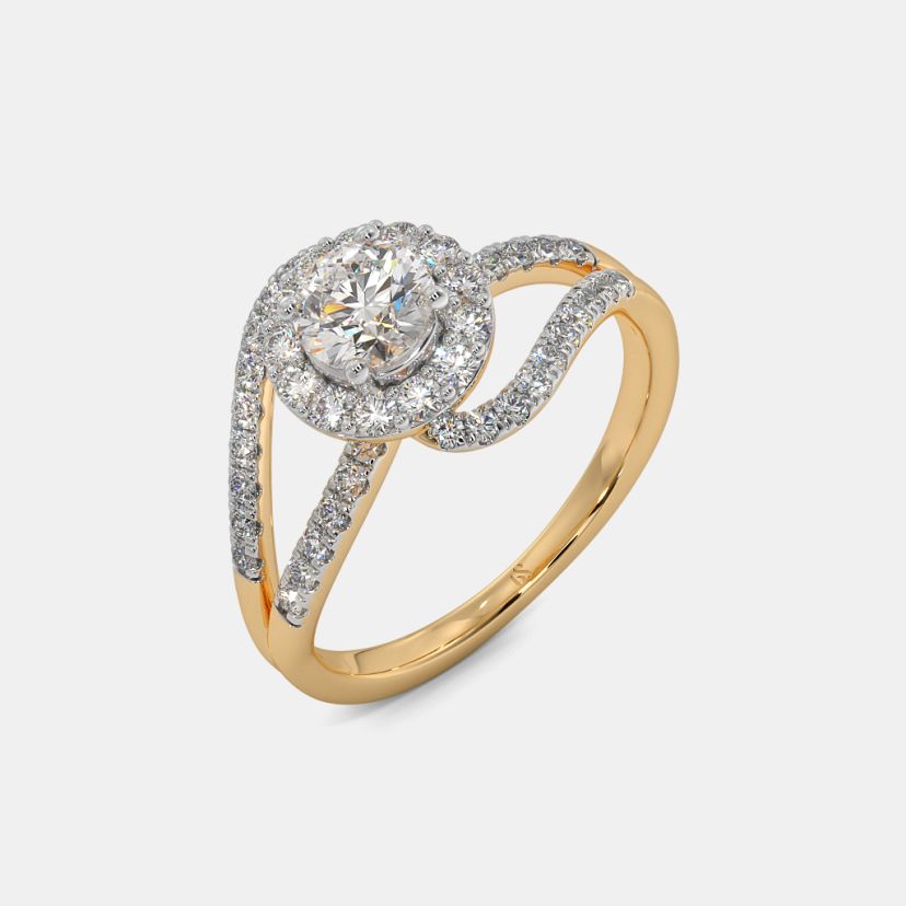 The Zelia Spiral Solitaire Ring - image 1