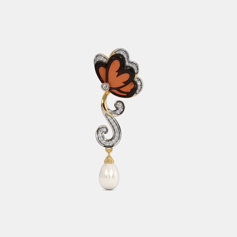 The Vibrante Butterfly Drop Earrings - image 3